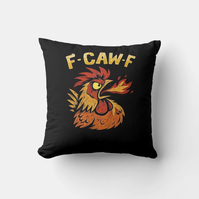 F-Caw-F-Chicken Classic Minimal Clean Cushion (Front)