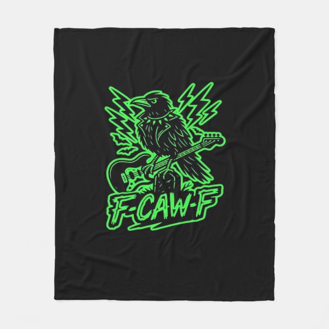 F-Caw-F Chicken Classic Minimal Clean Fleece Blanket (Front)
