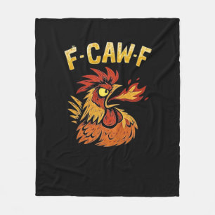 F-Caw-F-Chicken Classic Minimal Clean Fleece Blanket