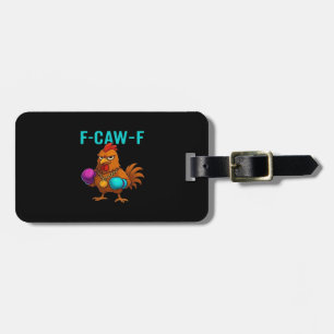 F-Caw-F Chicken Classic Minimal Clean Luggage Tag