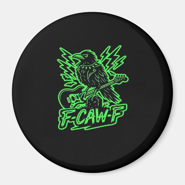 F-Caw-F Chicken Classic Minimal Clean Magnet (Front)