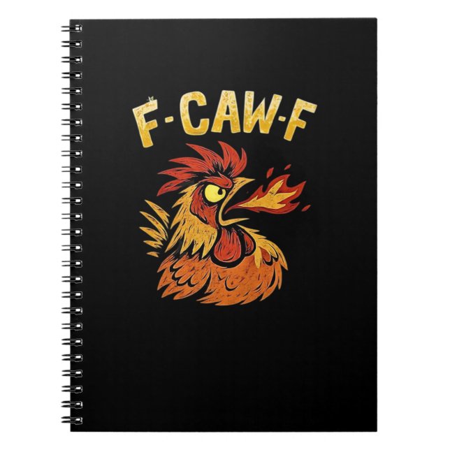 F-Caw-F-Chicken Classic Minimal Clean Notebook (Front)