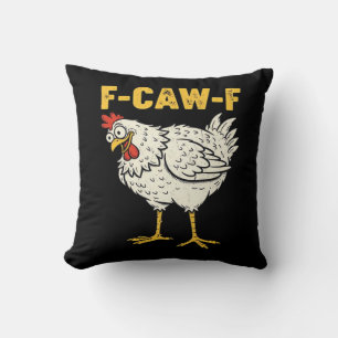 F-Caw-F Chicken Classic Retro Cool Cushion