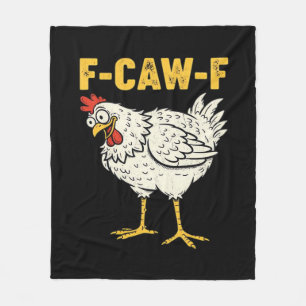 F-Caw-F Chicken Classic Retro Cool Fleece Blanket