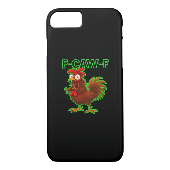 F-Caw-F Chicken Classic Retro Graphic Case-Mate iPhone Case (Back)