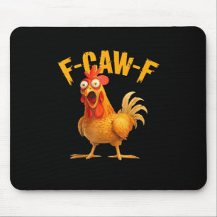 F-Caw-F Chicken Classic Retro Style Mouse Pad