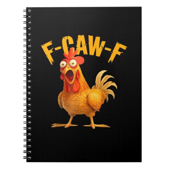 F-Caw-F Chicken Classic Retro Style Notebook (Front)