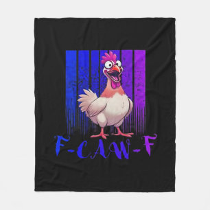 F-Caw-F Chicken Classic Simple Clean Fleece Blanket