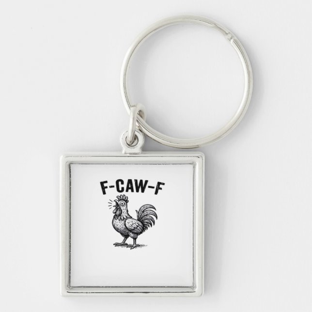 F-Caw-F Chicken Creative Casual Key Ring (Front)