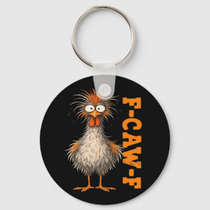 F-Caw-F-Chicken Eagerlys Colorful Funny Rooster Me Key Ring