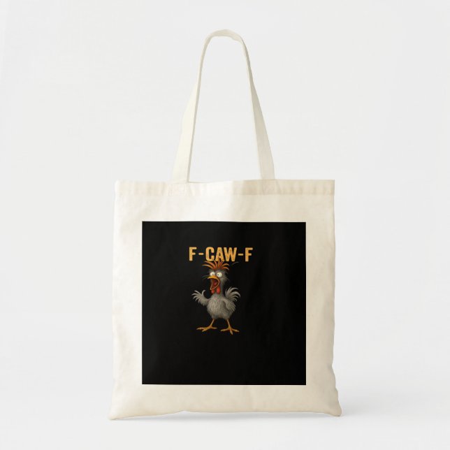 F-Caw-F Chicken Essential Aesthetic Casual Tote Bag (Front)