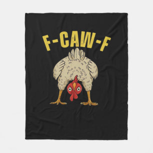 F-Caw-F-Chicken Essential Art Graphic Fleece Blanket
