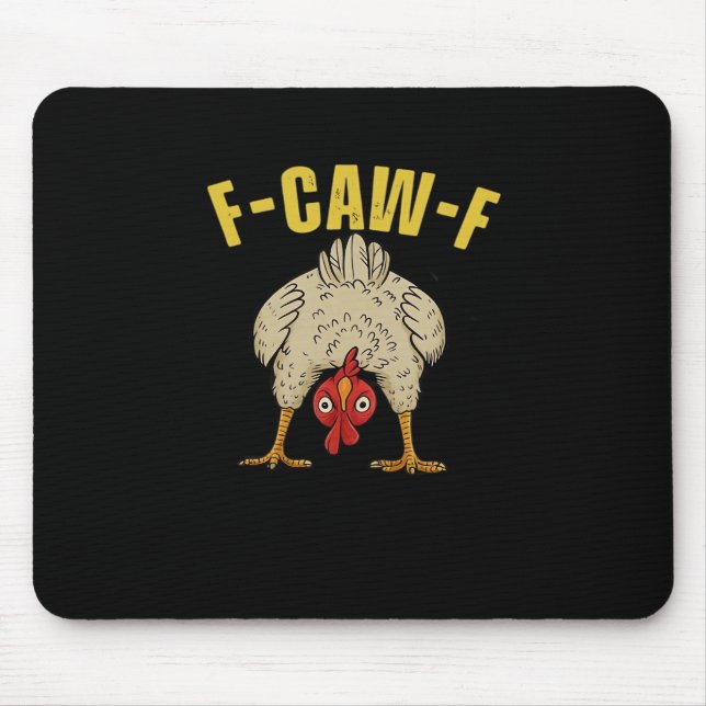 F-Caw-F-Chicken Essential Art Graphic Mouse Pad (Front)