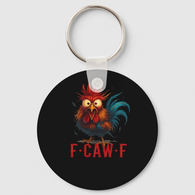 F-Caw-F Chicken Essential Basic Style Key Ring (Front)