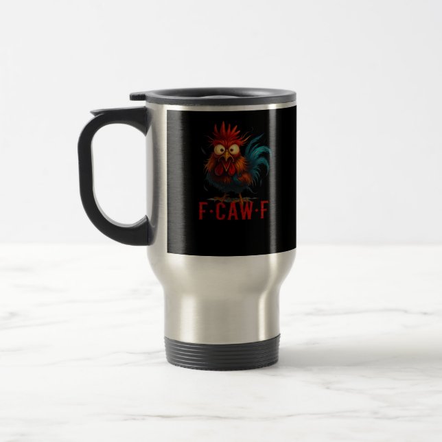 F-Caw-F Chicken Essential Basic Style Travel Mug (Left)