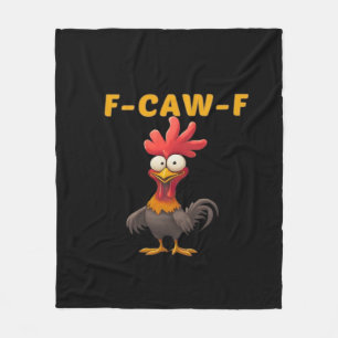 F-Caw-F-Chicken Essential Classic Cool Graphic Fleece Blanket
