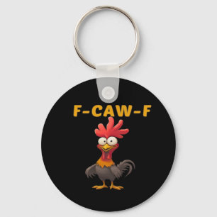 F-Caw-F-Chicken Essential Classic Cool Graphic Key Ring