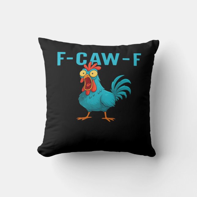 F-Caw-F-Chicken Essential Classic Style Cushion (Front)