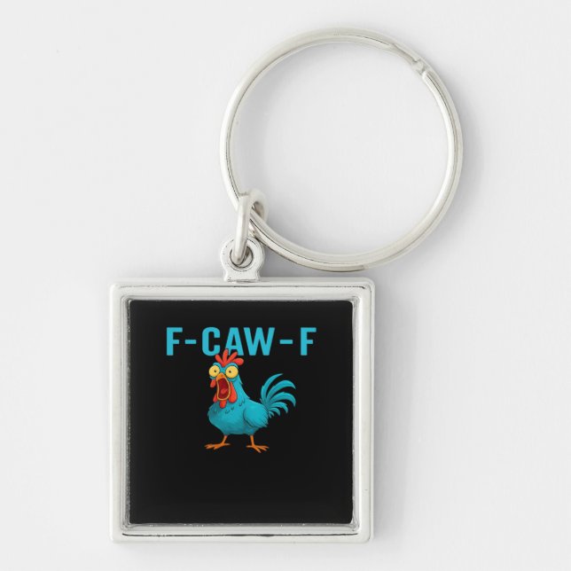 F-Caw-F-Chicken Essential Classic Style Key Ring (Front)