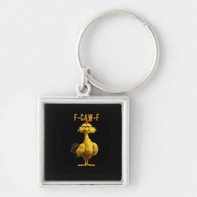F-Caw-F Chicken Essential Cool Unique Key Ring (Front)