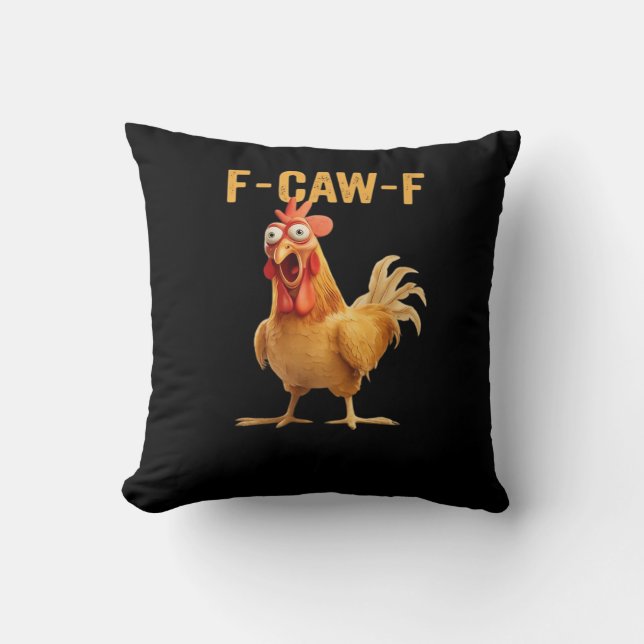 F-Caw-F-Chicken Essential Creative Casual Cushion (Front)