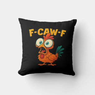 F-Caw-F Chicken Essential Creative Casual Cushion