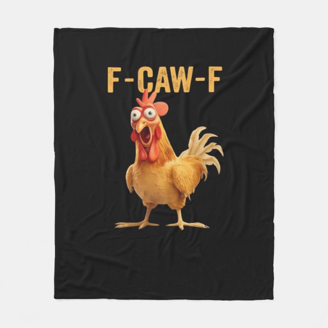 F-Caw-F-Chicken Essential Creative Casual Fleece Blanket (Front)