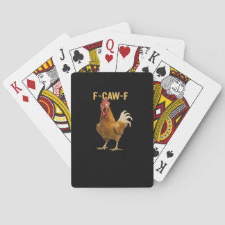 F-Caw-F Chicken Essential Creative Graphic Playing Cards
