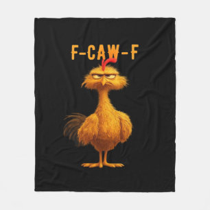 F-Caw-F-Chicken Essential Minimal Clean Fleece Blanket