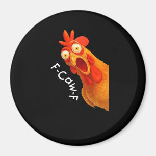 F-Caw-F Chicken Essential Minimal Clean Magnet