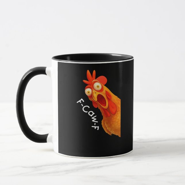F-Caw-F Chicken Essential Minimal Clean Mug (Left)