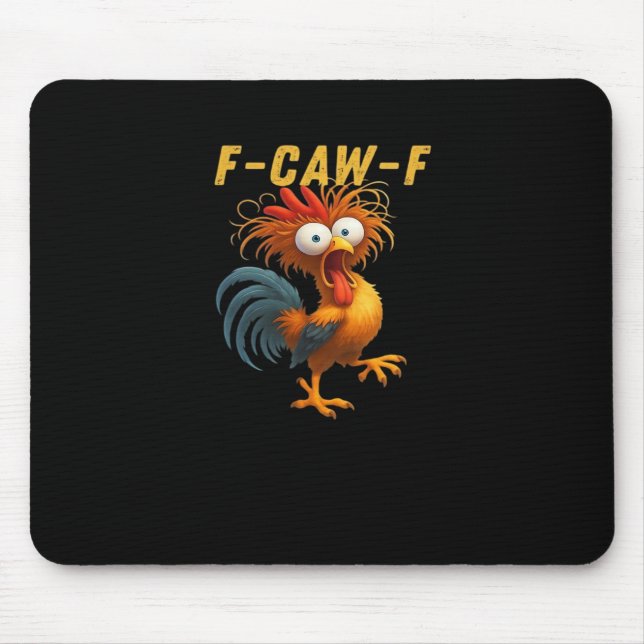 F-Caw-F-Chicken Essential Retro Classic Mouse Pad (Front)