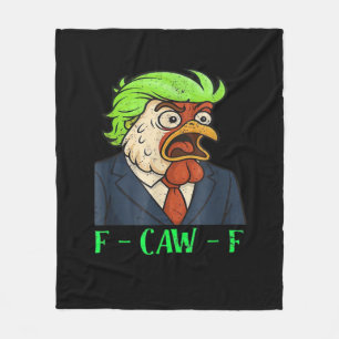 F-Caw-F Chicken Essential Simple Clean Fleece Blanket