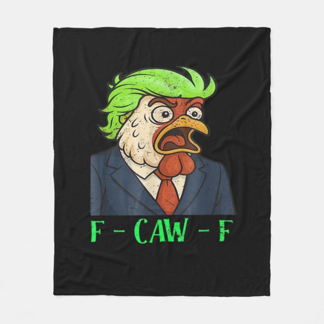 F-Caw-F Chicken Essential Simple Clean Fleece Blanket (Front)
