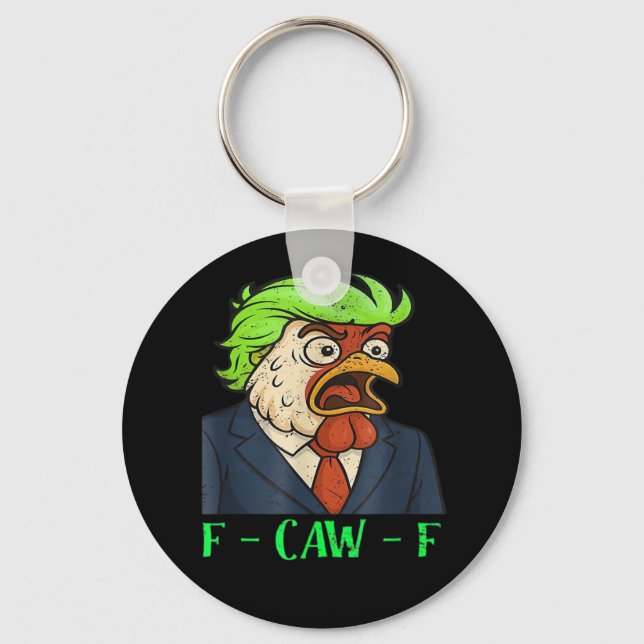 F-Caw-F Chicken Essential Simple Clean Key Ring (Front)