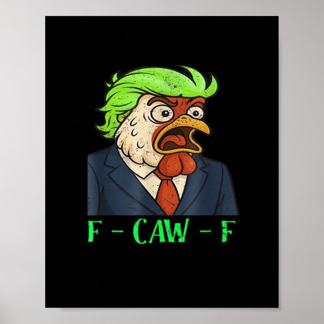 F-Caw-F Chicken Essential Simple Clean Poster (Front)
