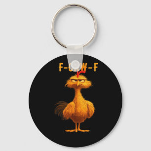 F-Caw-F Chicken Essential Trendy Art Key Ring