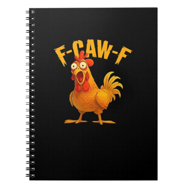 F-Caw-F-Chicken Essential Vintage Cool Notebook (Front)