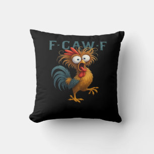 F-Caw-F Chicken Essential Vintage Style Cushion