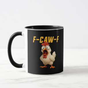 F-Caw-F Chicken Funny Chicken F-Caw-F Gear Vintage Mug