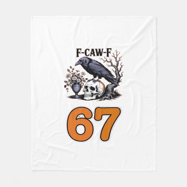 F-Caw-F Chicken Halloween Classic Fleece Blanket (Front)