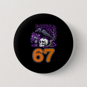 F-Caw-F Chicken Halloween Classic Funny Trendy 6 Cm Round Badge