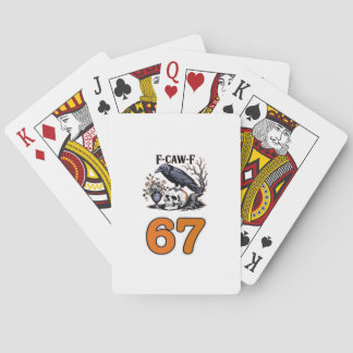 F-Caw-F Chicken Halloween Classic Playing Cards