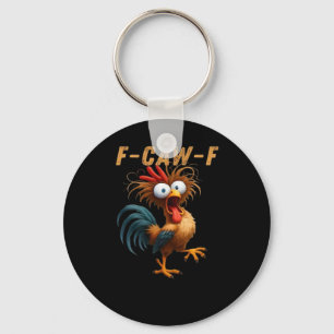 F-Caw-F Chicken Humor Key Ring