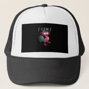 F-Caw-F Chicken Minimal Clean Trucker Hat