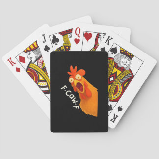 F Caw F Chicken Playing Cards