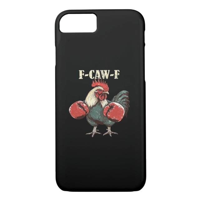 F-Caw-F Chicken Retro Classic Case-Mate iPhone Case (Back)