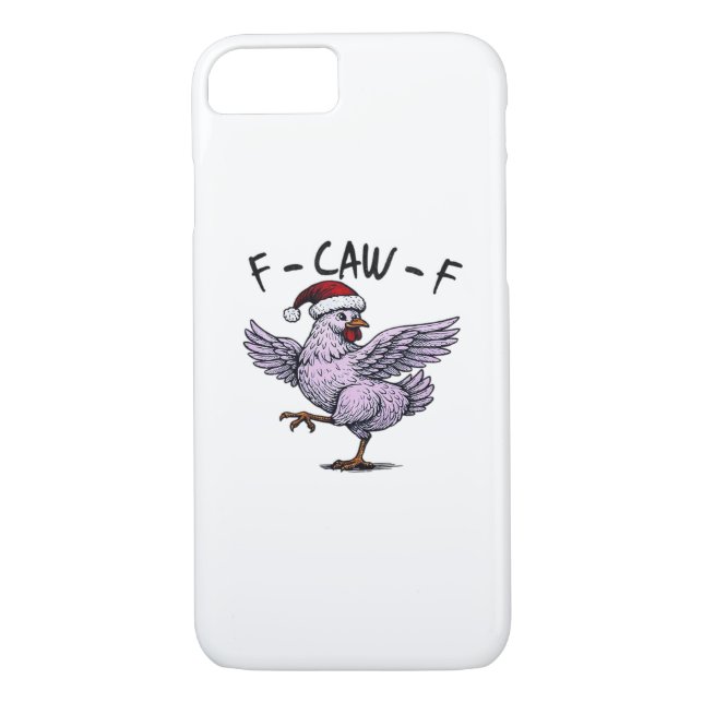 F-Caw-F Chicken Retro Classic Case-Mate iPhone Case (Back)