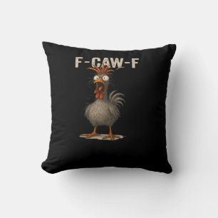 F-Caw-F Chicken Retro Classic Cushion
