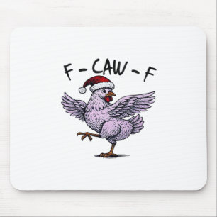 F-Caw-F Chicken Retro Classic Mouse Pad